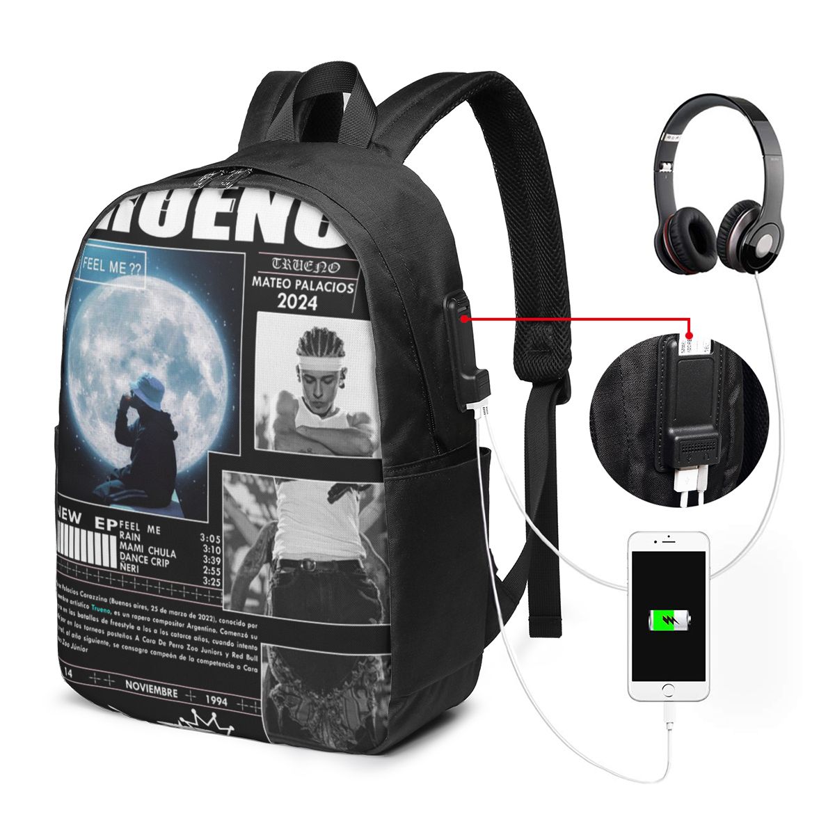 Laptop Bag - Sac à dos Hip Hop Trueno