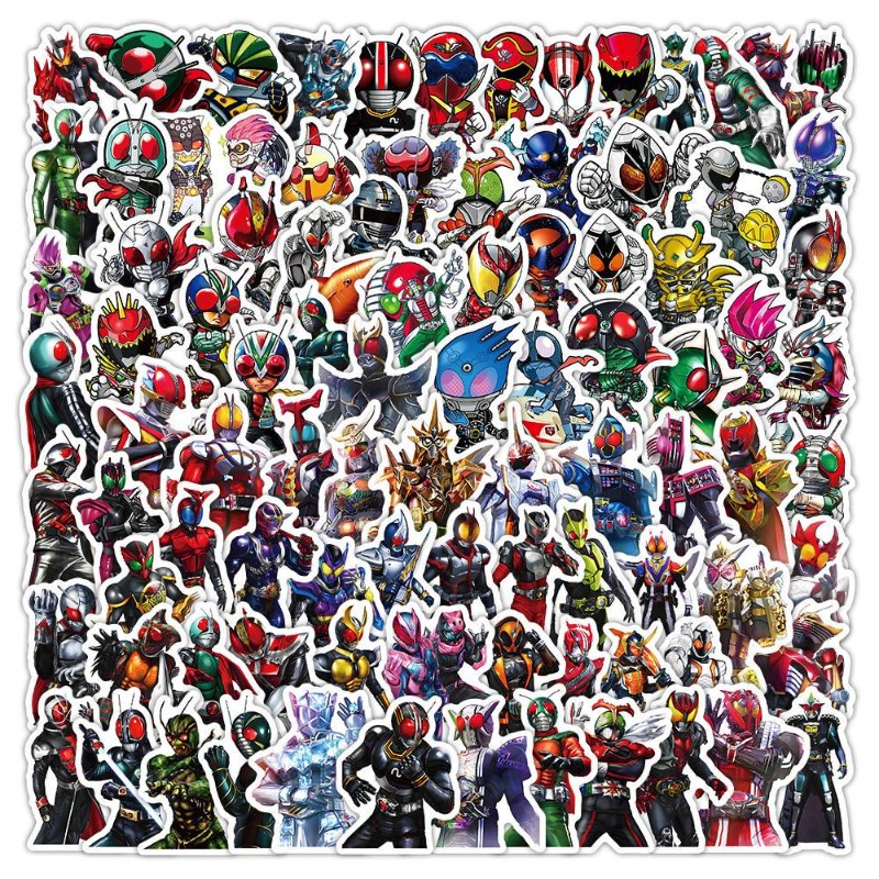 Laptop Original Accessories - 103 autocollants esthétiques Kamen Rider, mignons,