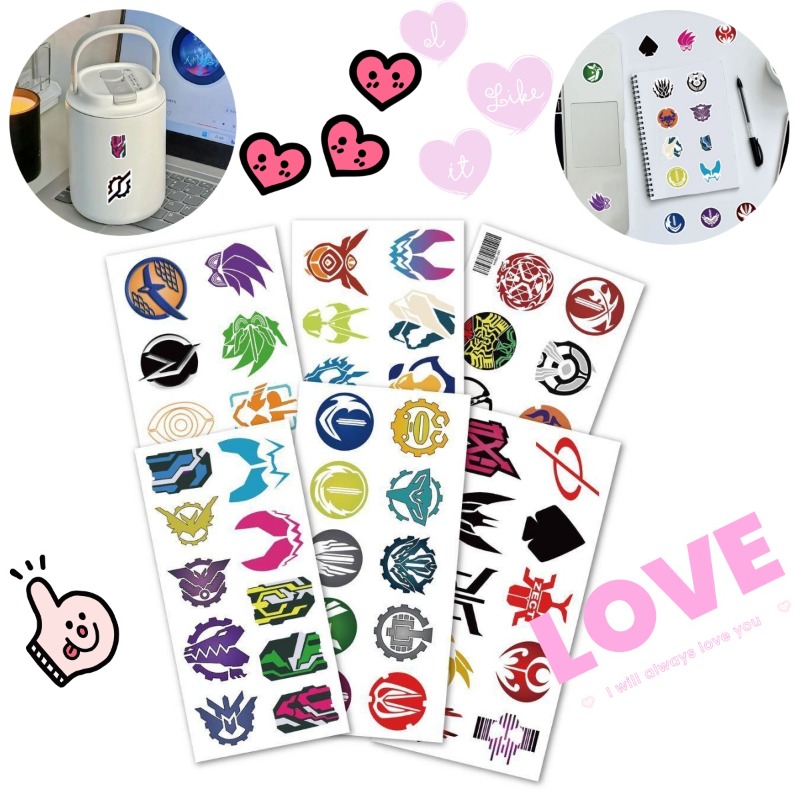 Laptop Original Accessories - 60 feuilles d'autocollants créatifs avec logo