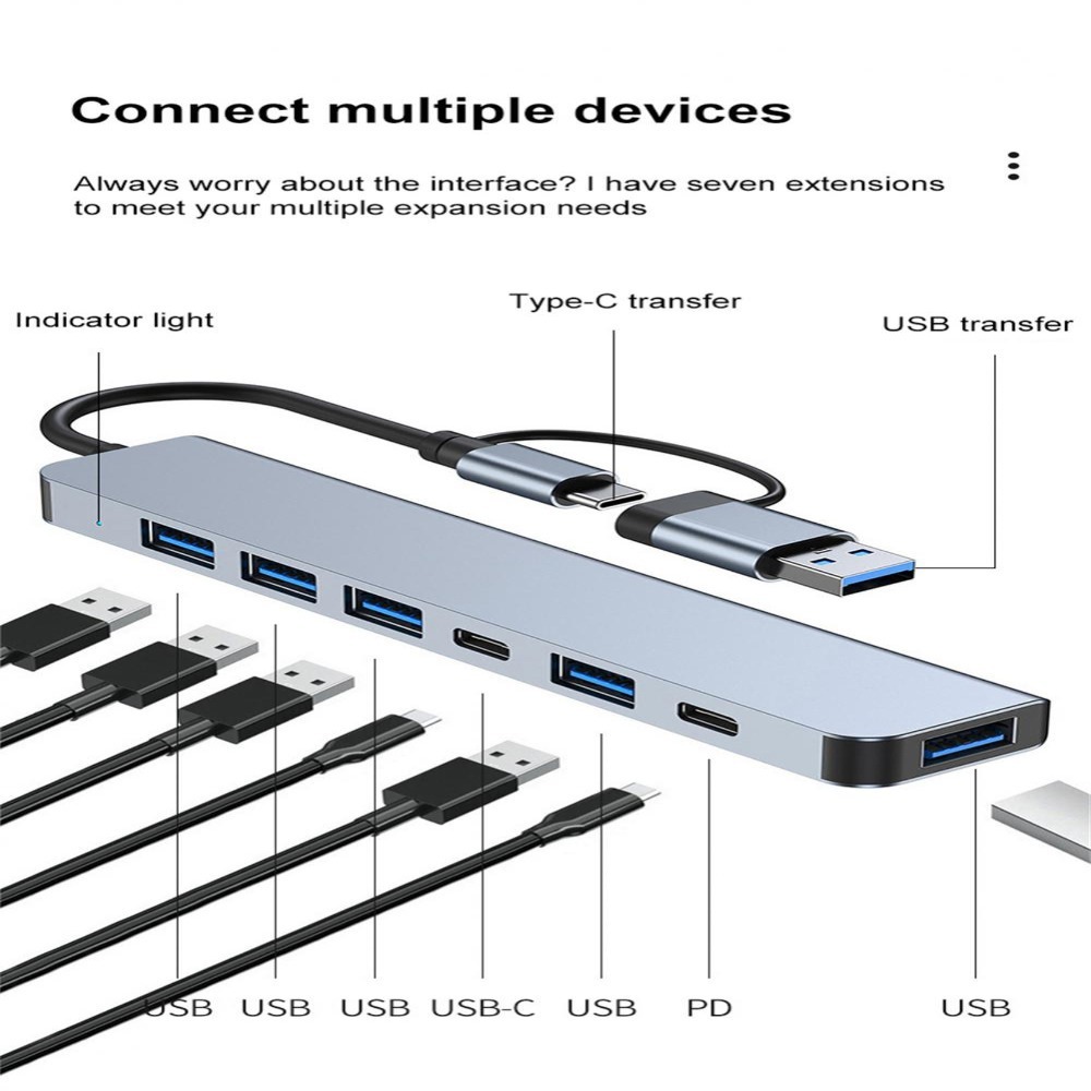 Hub d'extension Type-C 1 à 7,  - Usb C Hub avis et prix