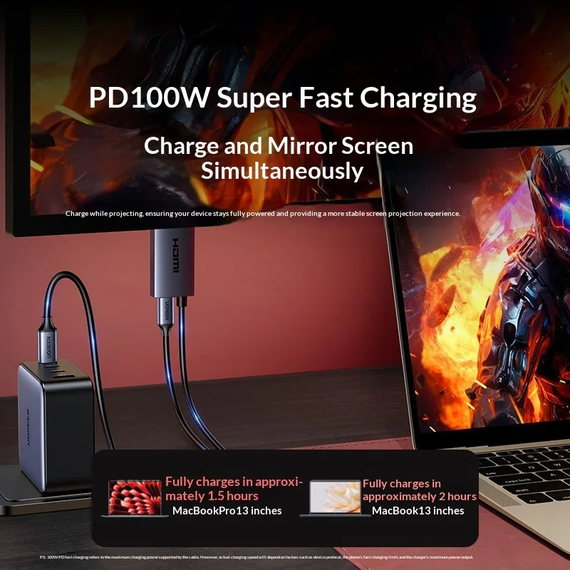 Câble UGREEN CM875 USB C vers  - Hdmi Cable avis et prix