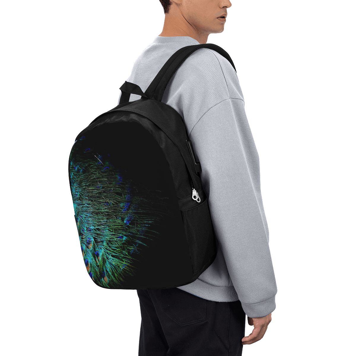 Sac à dos avec plumes de paon  - Laptop Bag avis et prix